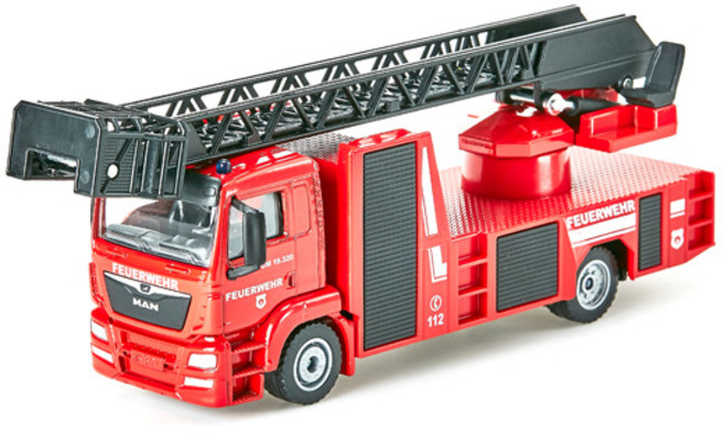 시쿠 MAN 사다리 소방차 다이캐스트 SK2114, 혼합색상, 1개
