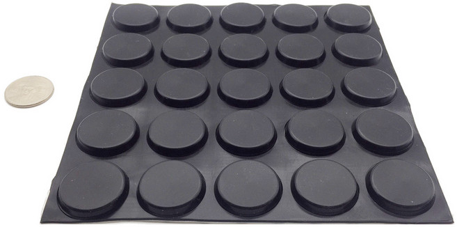 3M 범폰 미끄럼방지 스티커 검정 A0026 25p, 1개, 블랙