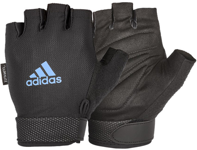 아디다스피트니스 에센셜 벨크로 헬스장갑, 블루, 1개