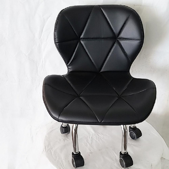 鑽石紋矮凳, 黑色, 1個