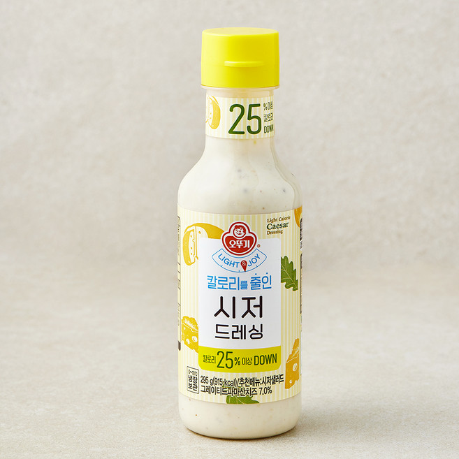 오뚜기 LIGHT & JOY 칼로리를 줄인 시저 드레싱, 295g, 1개