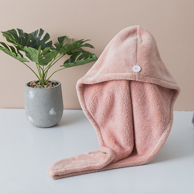 극세사 드라이 헤어타올, 산호, 1개