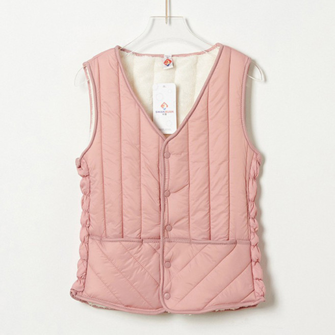 女款線條壓紋羊毛背心