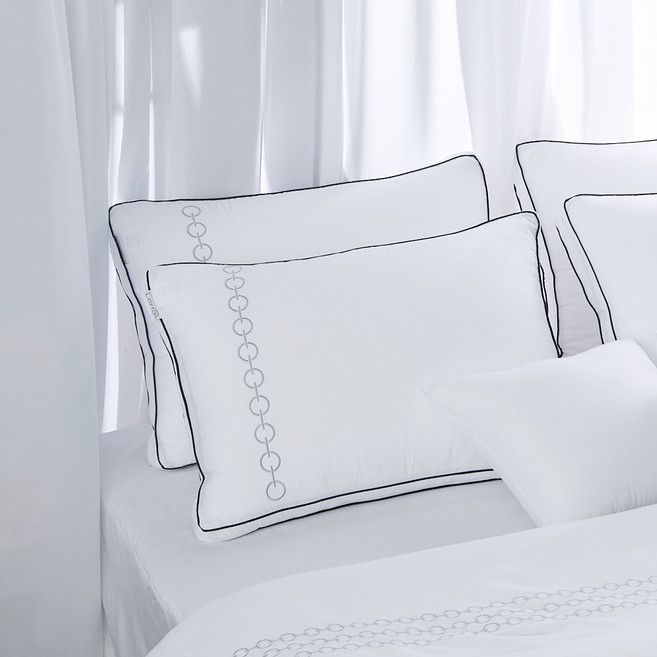 휴가드 마이크로 필에버 인생 베개커버 2p + 베개솜 2p 세트, 화이트, 1개