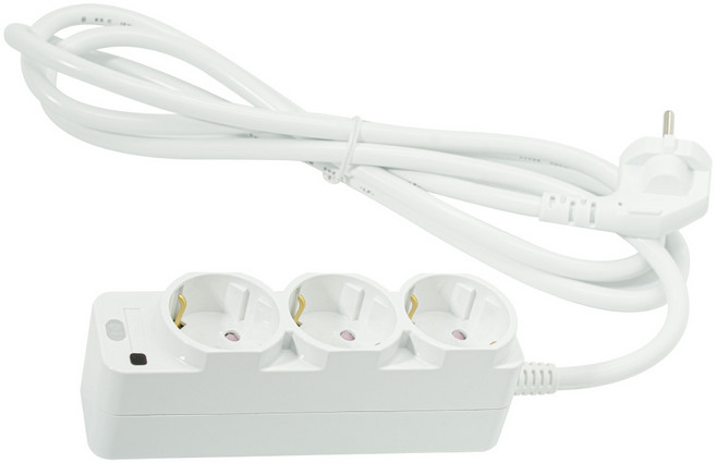 라맥스 스마트 유선형 멀티탭 3구 RPG-4, 2m, RPG-430C, 1개