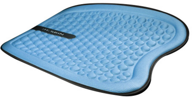 어반카 라운드 엠보싱 시트 방석, 블루, 1개