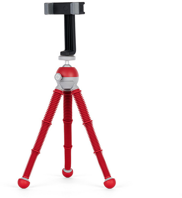 조비 PodZilla Medium Kit 카메라 휴대폰 볼헤드 미니 삼각대, JB01758-BWW(Red), 1개