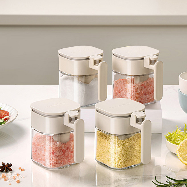 존글로벌 손잡이 조미료 보관함, 1개, 400ml