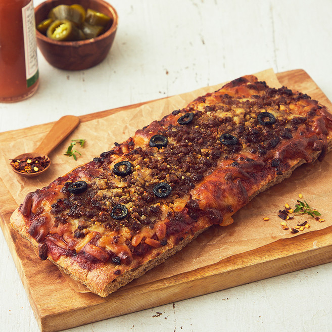 브로드카세 발효종 통밀 불고기 포카치아 피자빵, 310g, 1개입, 1개