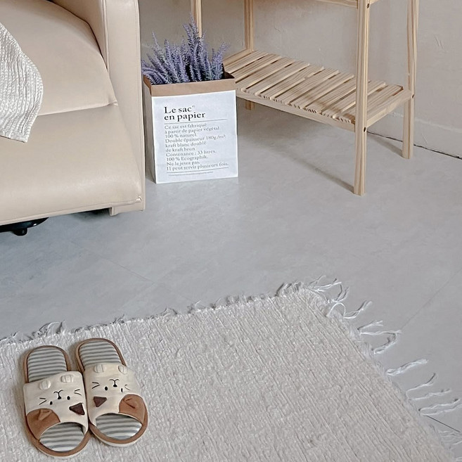 시트몰이 두꺼운 3T 비접착식 데코타일 45.5cm x 45.5cm, 소프트 스톤, 16개