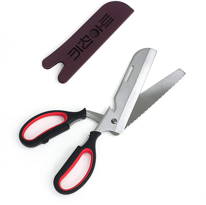 키친아트 금상첨화 분리형 가위 770, 블랙 + 레드, 1개