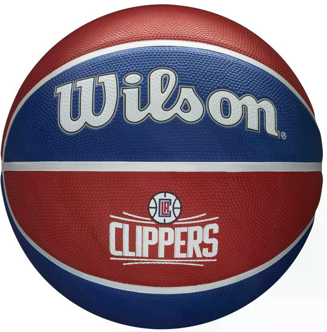 윌슨 NBA Team 로스앤젤레스 클리퍼스 농구공, 1개, WTB1300XBLAC