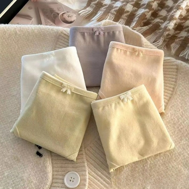 피어니스트 여성용 심플 리본 팬티 5p 세트