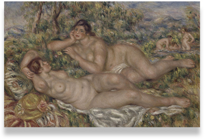 소소한감성 캔버스 프린팅 액자 명화시리즈 오귀스트 르누아르 SSO-Ar20, 우드