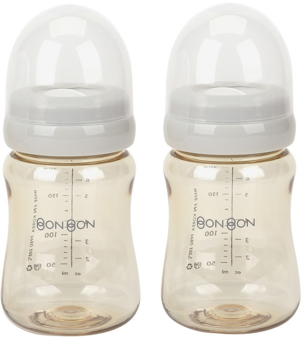 데일리라이크 봉봉 PPSU 젖병 2p, 라이트그레이, 200ml, 1세트
