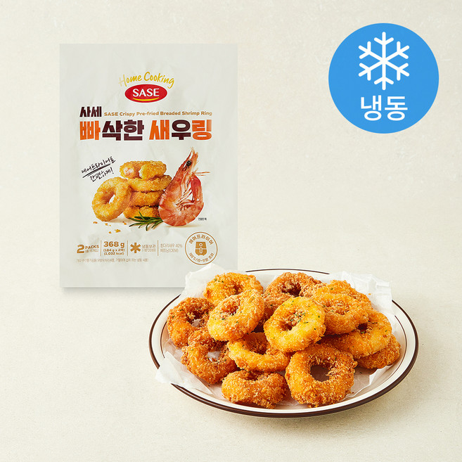 사세 빠삭한 새우링 (냉동), 368g, 1개