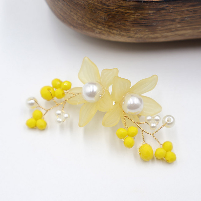 비단길 봄꽃애 배씨 브로치