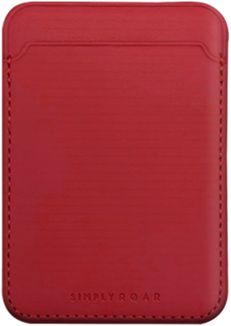 심플리로어 휴대폰 레더 카드 포켓 접착식, 레드, 1개