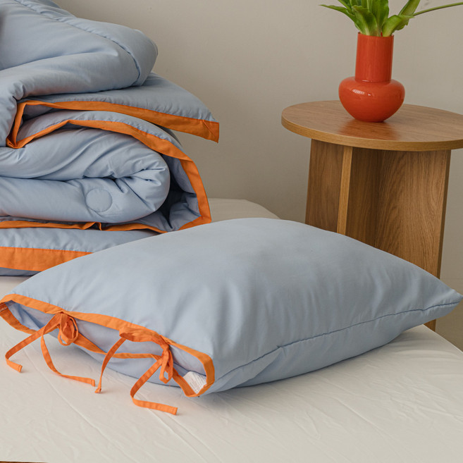 바자르 허니허니 사계절 호텔 리본 베개커버