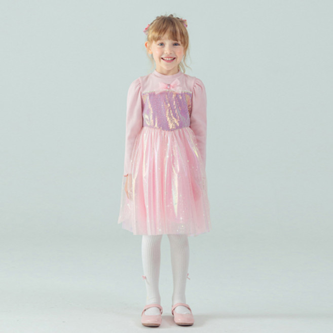 ILoveJ 兒童公主紗羅紋洋裝