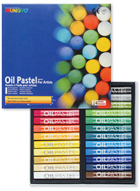 문교 오일 파스텔 지함 MOP-24, 24색, 1세트