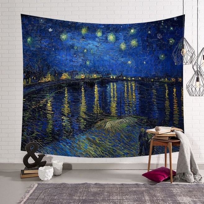 탑시가 TCR 명화 패브릭 포스터, 밤