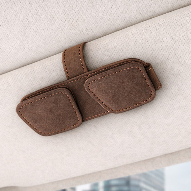 엠노블 듀얼 선글라스 거치대, 모카 브라운, 1개