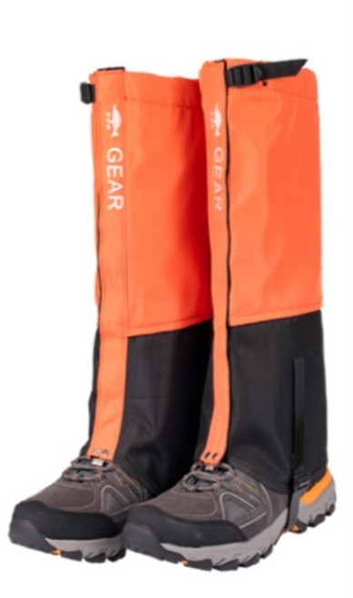 에쉬울프 야외 등산 작업 방수 롱 스패츠 2p, 오렌지