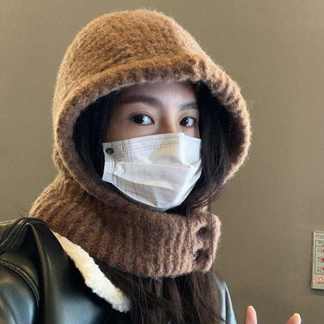 PEONIST 連帽保暖圍脖