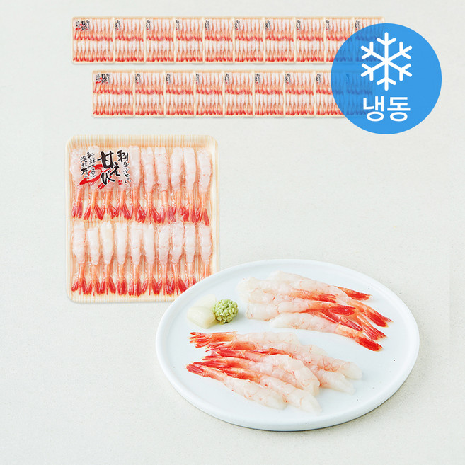 ISEA 북방도화 새우살 포장횟감 20미 (냉동), 20개, 80g(2L)