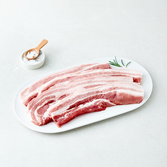 보담 무항생제 인증 바로 신선 한돈 미박 삼겹살 구이용 (냉장), 1개, 600g