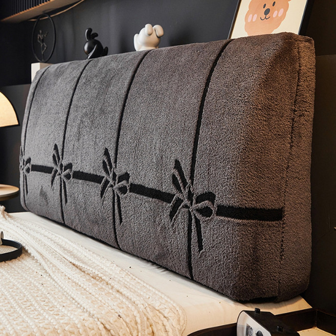 알로데 뽀송이 침대 헤드커버, 6 리본그레이, 1개