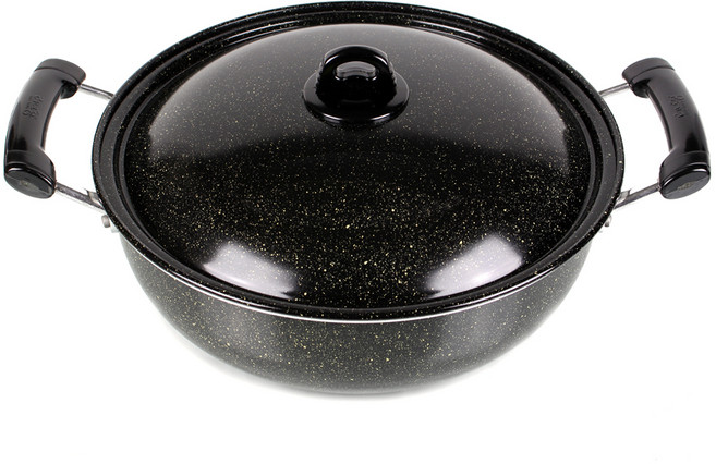 삐아또 업소용 대형 코팅 볶음팬, 33cm, 1개