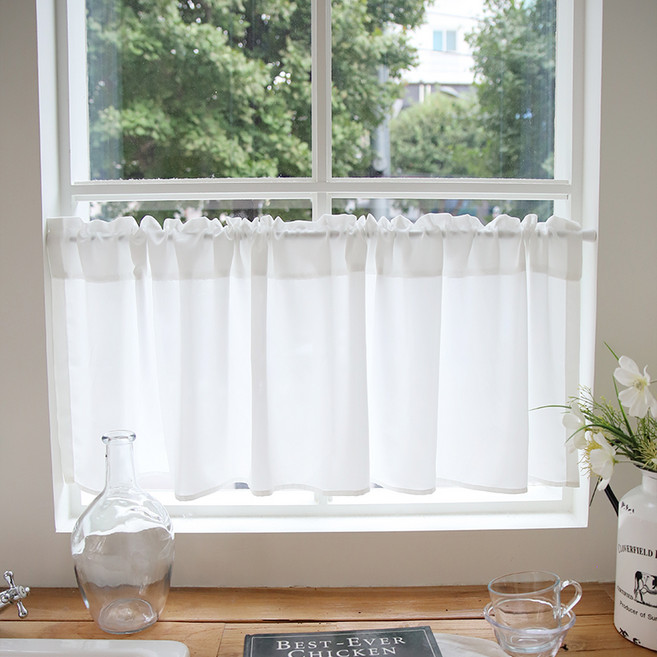 앤코튼 비침없는 고밀도 쉬폰 바란스 커튼