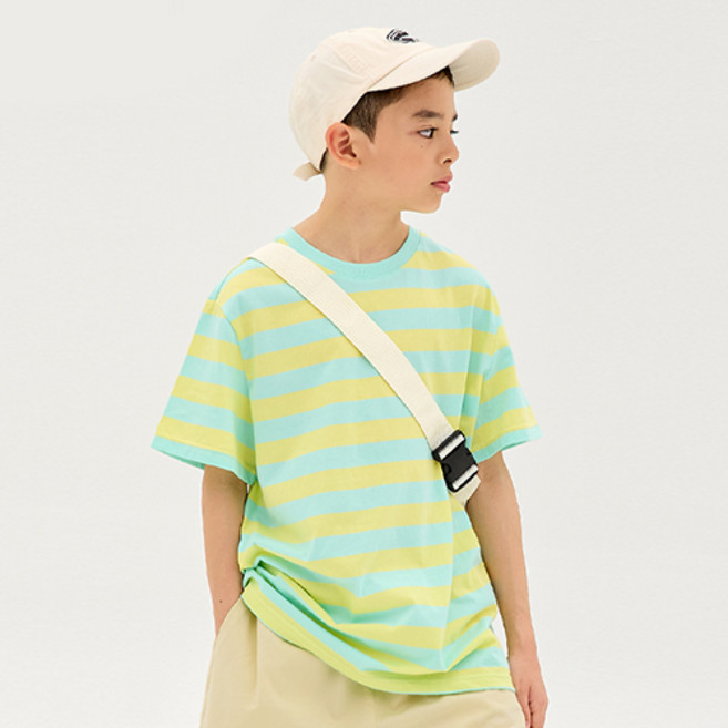 유니프랜드 아동용 와이드 ST 5부 반팔 티셔츠