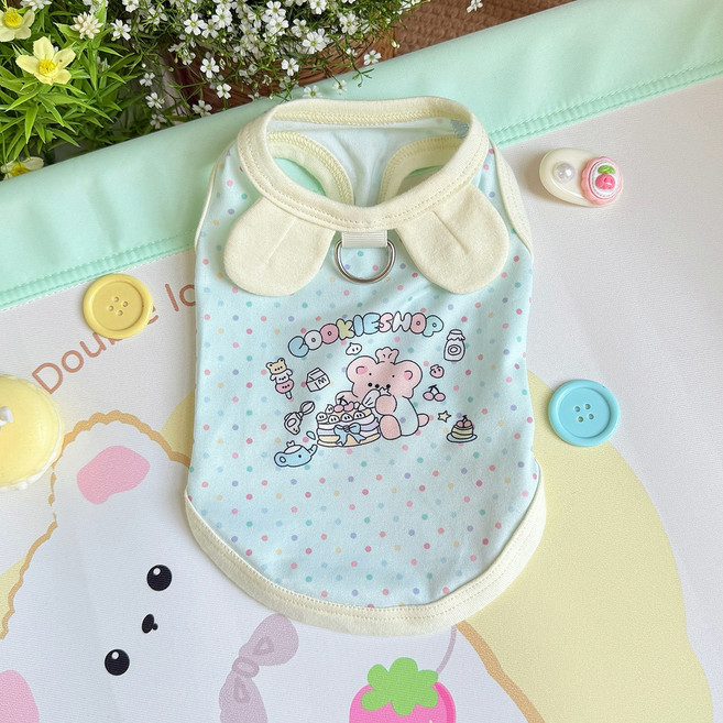 강아지 티셔츠, B블루, 1개