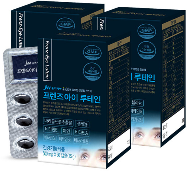 JW중외제약 프렌즈아이 루테인 15g, 30정, 3개