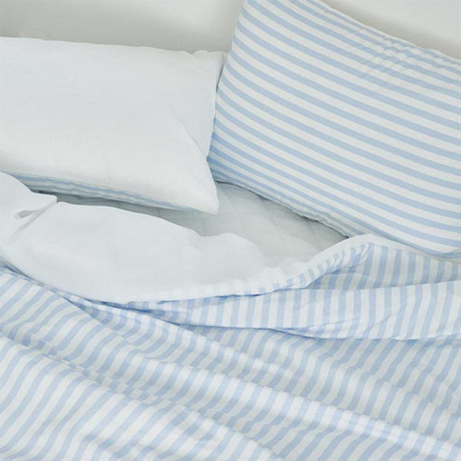 아망떼 썸머쉴드 스트라이프 알러지 케어 시어서커 리플 2겹 베개커버