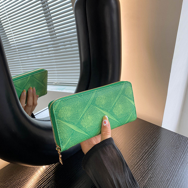 마더브띠 여성용 기하학 프린팅 패션 장지갑 MH235