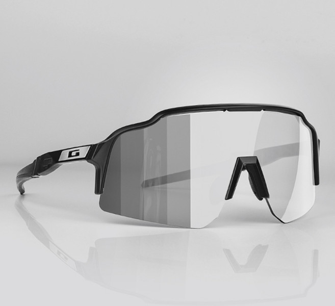 가빈 스타일호른 빅사이즈 스포츠 선글라스 G106 + 도수클립 세트, T911 블랙 투명변색렌즈(선글라스), 랜덤발송(실리콘링), 1세트