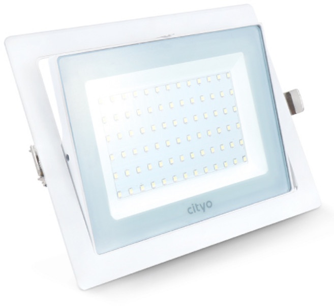 씨티오 LED 사각투광기 매입형 백색 50W 주광색, 1개