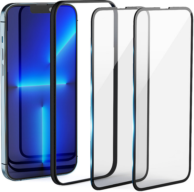 구스페리 5DX 풀커버 강화유리 휴대폰 액정보호필름 세트, 1세트