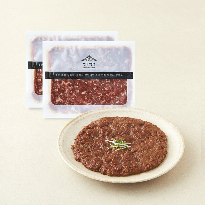 설야멱적 언양식 바싹 소불고기, 300g, 2개