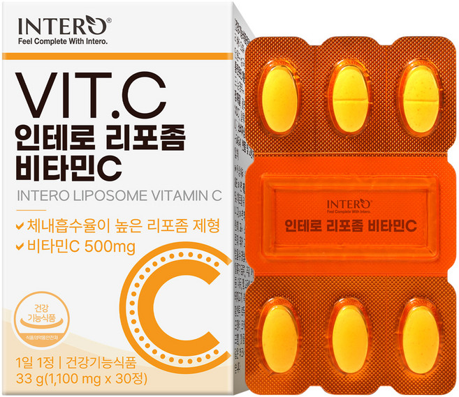 인테로 리포좀 비타민C 33g, 30정, 1개