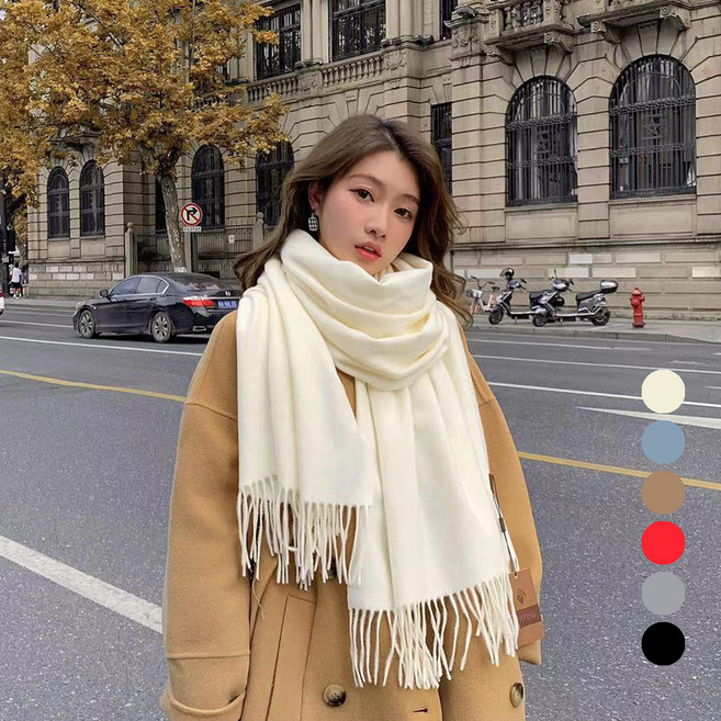 엘쏘 울 캐시미어 소프트 머플러 목도리