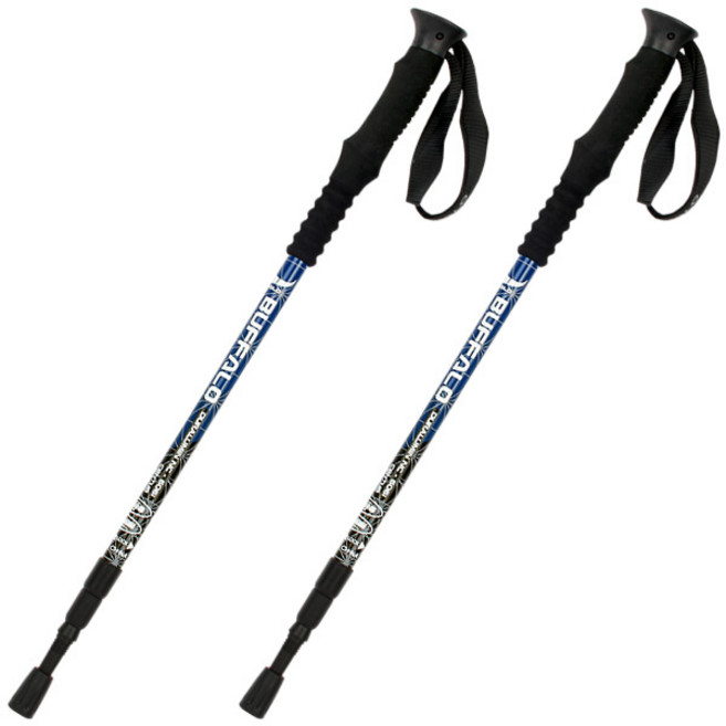버팔로 센텀 3단 등산스틱 2p 세트, 네이비, 1세트