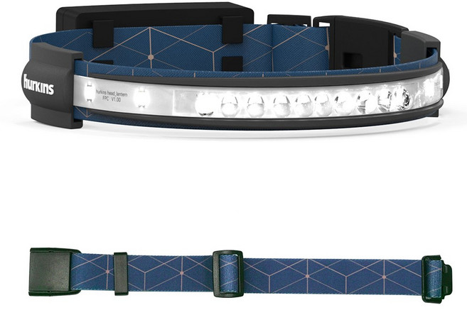 허킨스 오빗 헤드랜턴 + 익스텐션벨트, 멀티블루, 1세트