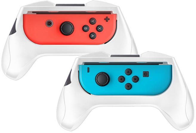겜맥 닌텐도스위치 조이콘 핸드그립 화이트 2p, KMNS-310, 1세트