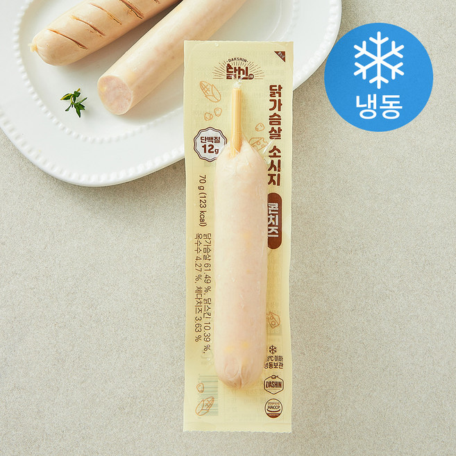 닭신 닭가슴살 소시지 콘치즈 (냉동), 70g, 1개