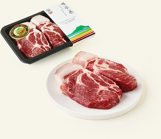 파머스팩 제주촌 서귀포시축협 흑돼지 미박 목심 에어프라이어용 (냉장), 500g, 1개